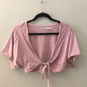 Urban Outfitters Lavender front tie top